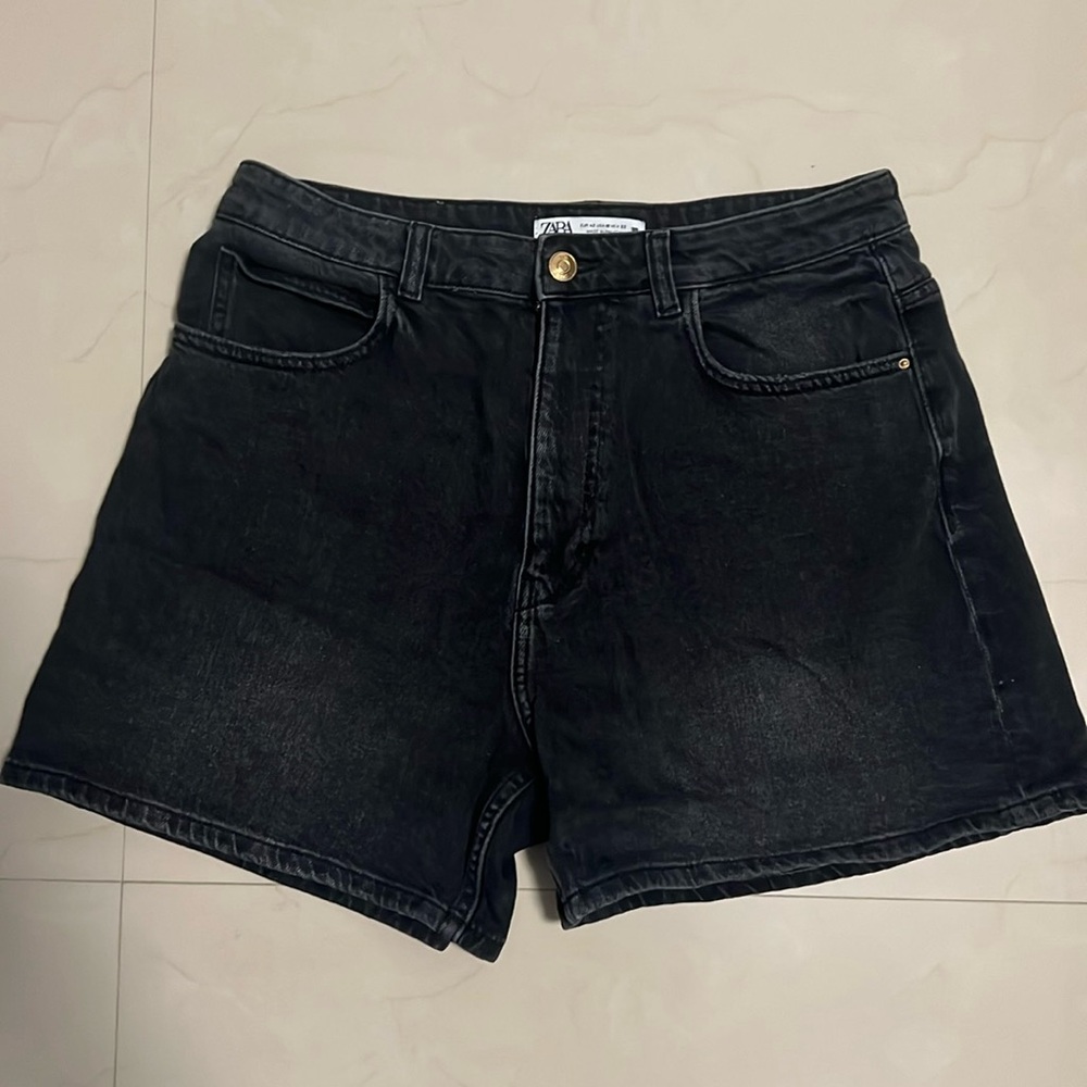 Black Denim Short